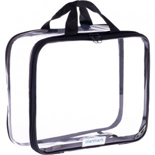 Clear Toiletry Bag - Compression Packing Cube Black