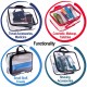 Clear Toiletry Bag - Compression Packing Cube Black