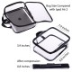 Clear Toiletry Bag - Compression Packing Cube Black