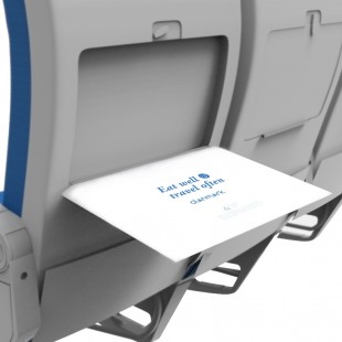 10 pcs Disposable Airplane Tray Covers Set