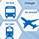 10 pcs Disposable Airplane Tray Covers Set