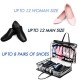 Shoe Travel Bag for Multiple Shoes 8 Pairs - Travel Shoe Organizer - Portable Luggage Shoes Carrier Sneaker Bag - Shoe Storage Case - Oxford